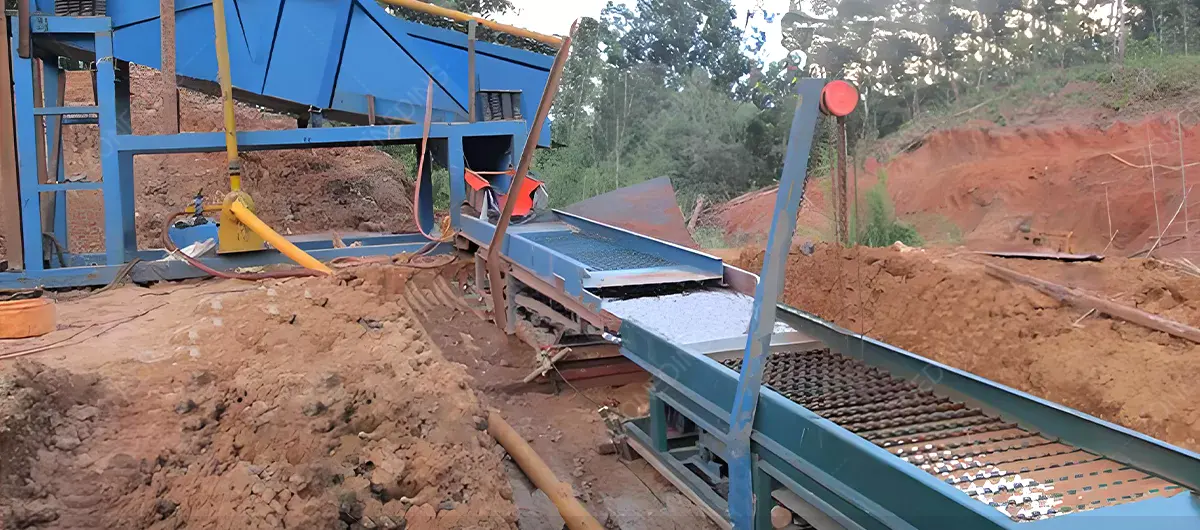 Sluice box gold recovery